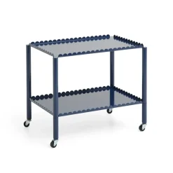 Serving Trolleys^HAY Arcs Trolley Low serving trolley, Steel Blue