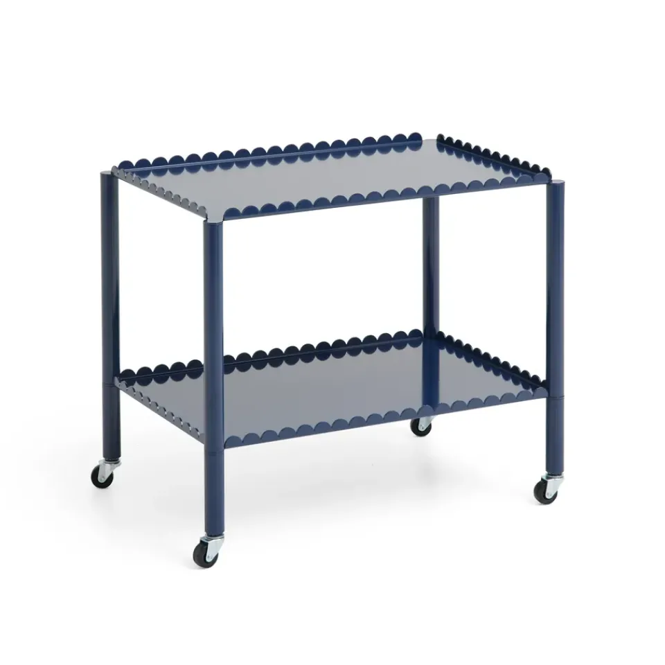 Serving Trolleys^HAY Arcs Trolley Low serving trolley, Steel Blue