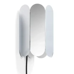 Clearance HAY Arcs wall switch wall lamp, Mirror Silver-coloured