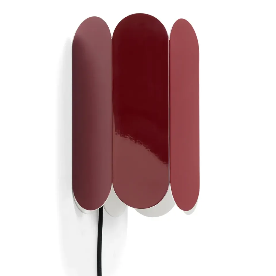 Reading Lamps|Bedside Lamps^HAY Arcs wall switch wall lamp, Auburn Red