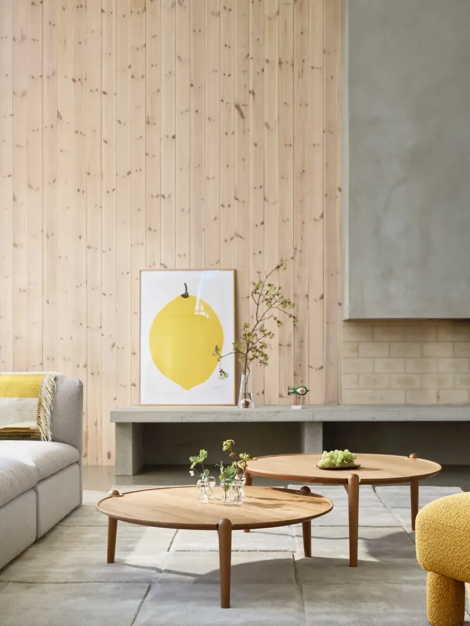 Coffee Tables^Design House Stockholm Aria coffee table, oak, Ø60x37 cm Black
