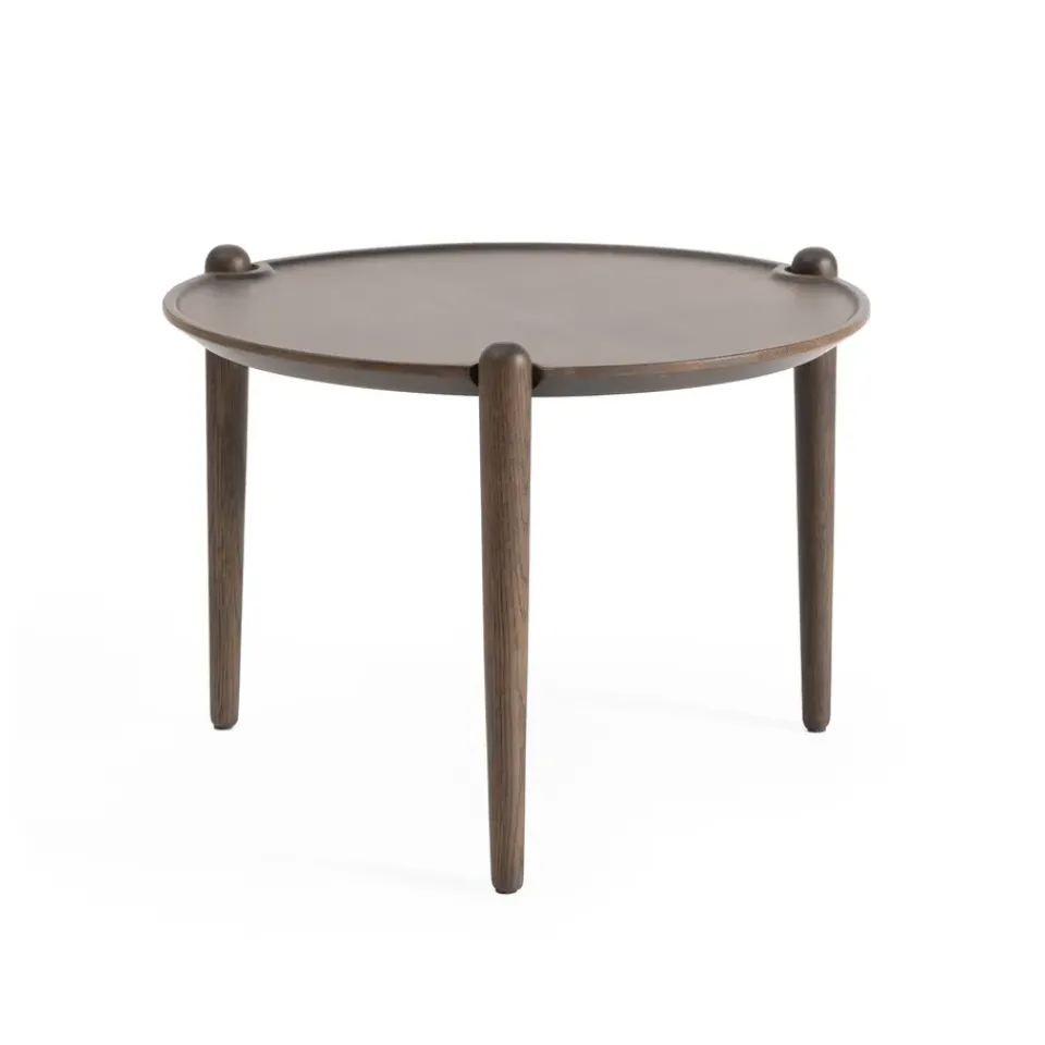 Coffee Tables^Design House Stockholm Aria coffee table, Dark oak, Ø60x37 cm Brown