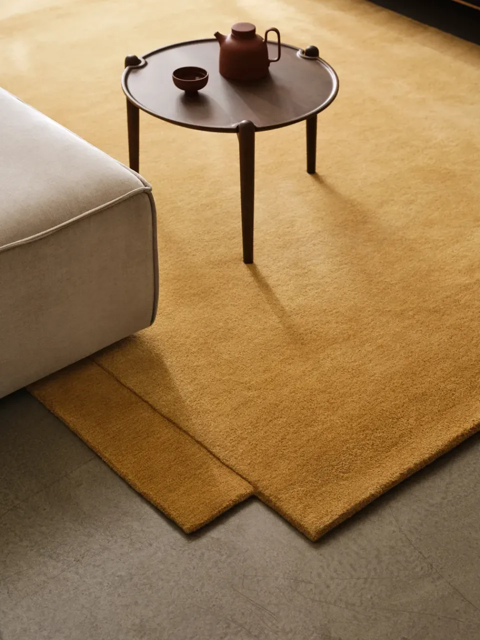 Coffee Tables^Design House Stockholm Aria coffee table, Dark oak, Ø60x37 cm Brown