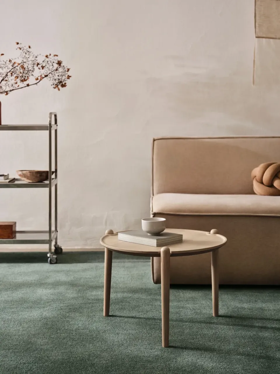 Sale Design House Stockholm Aria coffee table, Light oak, Ø60x37 cm Brown