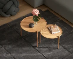 New Design House Stockholm Aria coffee table, Oak, Ø60x37 cm Brown