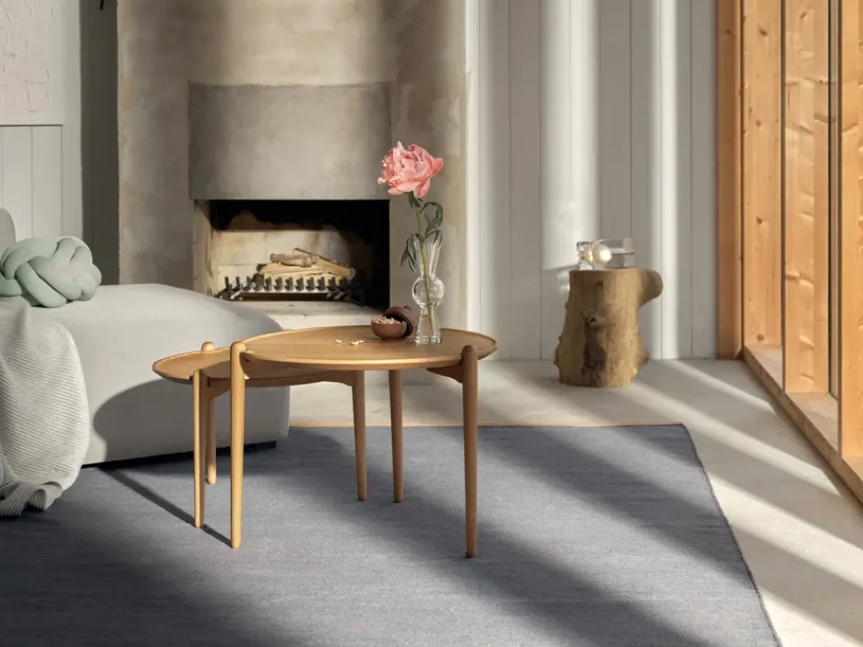 New Design House Stockholm Aria coffee table, Oak, Ø60x37 cm Brown