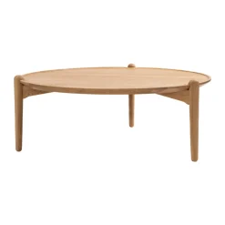 Design House Stockholm Aria coffee table, Oak, Ø90x42,5 cm Brown