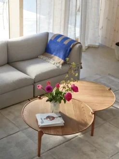 Design House Stockholm Aria coffee table, Oak, Ø90x42,5 cm Brown