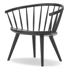 Armchairs & Footstools|Chairs^Stolab Arka lounge chair birch, Black