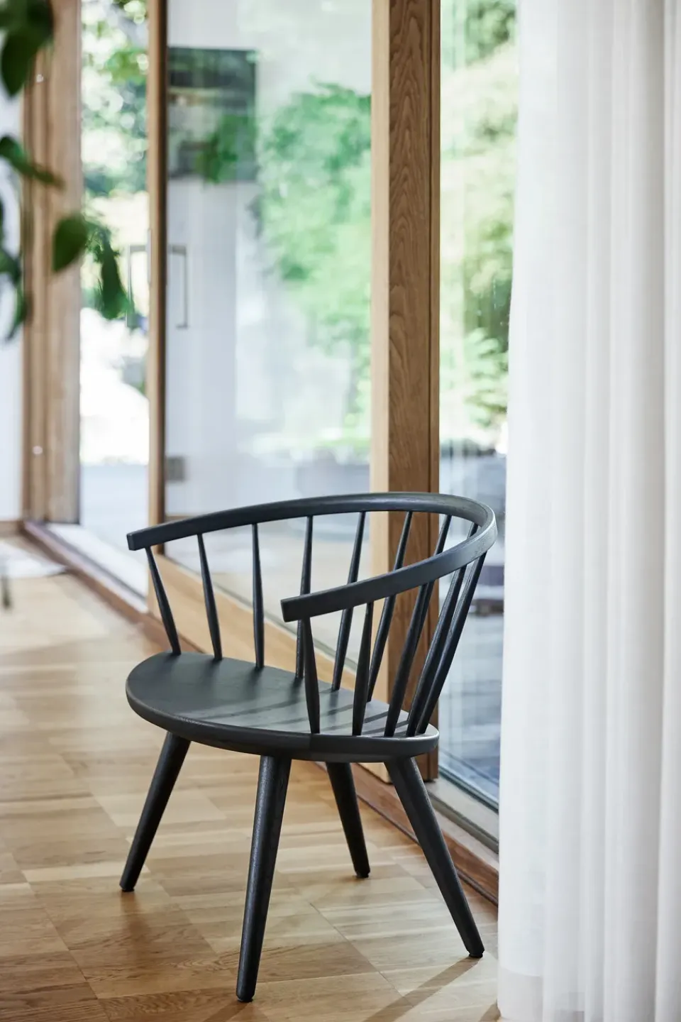 Armchairs & Footstools|Chairs^Stolab Arka lounge chair birch, Black