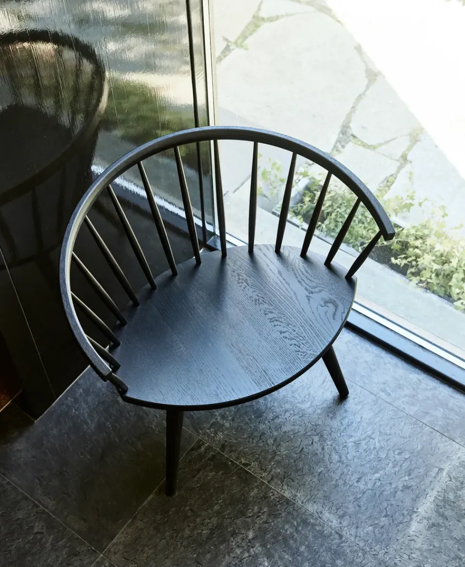 Armchairs & Footstools|Chairs^Stolab Arka lounge chair birch, Black