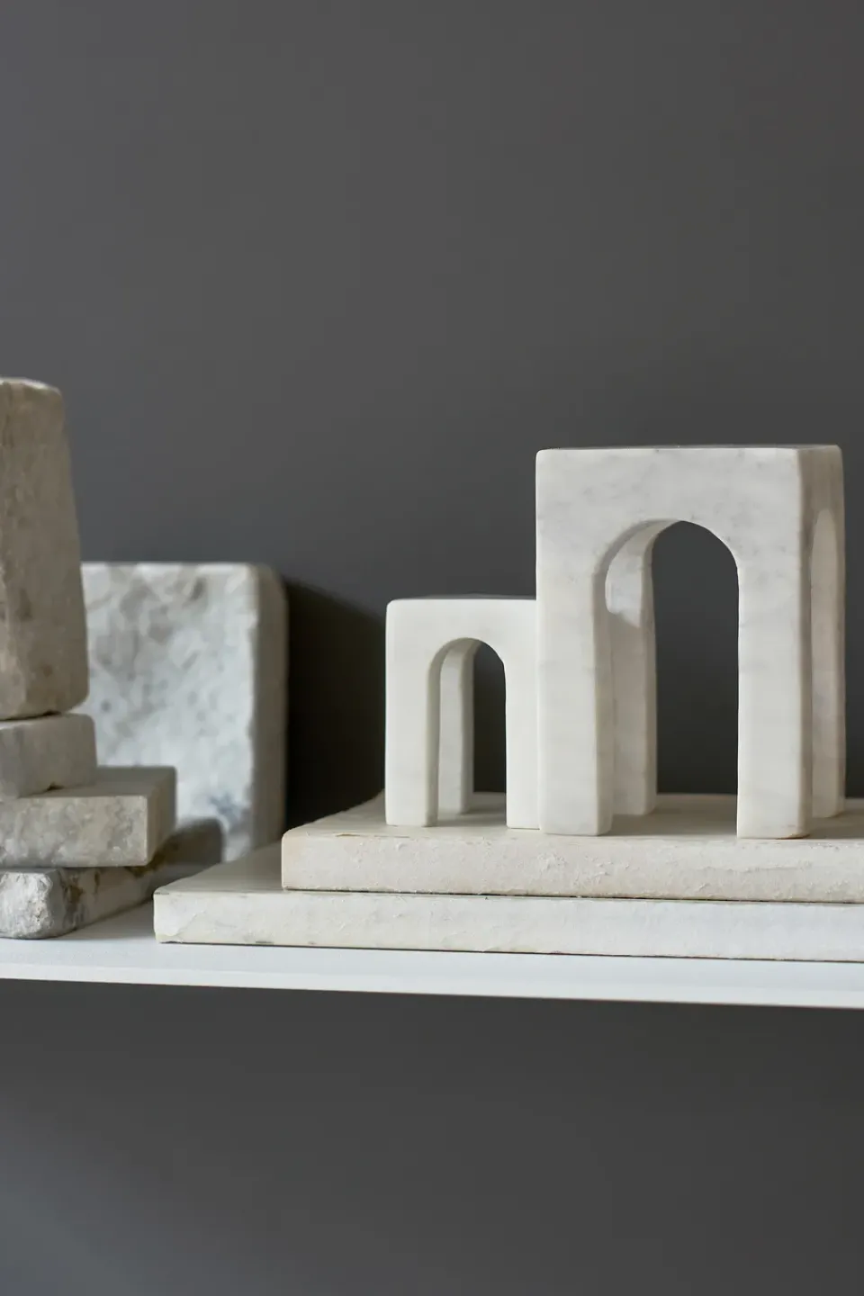 Decorative Accessories^Gejst Arkis book end 3 pieces, White