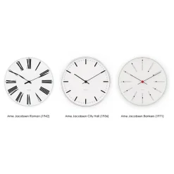 Wall Clocks^Arne Jacobsen Clocks Arne Jacobsen Bankers wall clock, Ø 290 mm White
