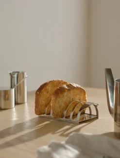 New Stelton Arne Jacobsen bread rack 15.8 cm, Steel Silver-coloured