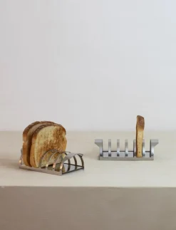 New Stelton Arne Jacobsen bread rack 15.8 cm, Steel Silver-coloured