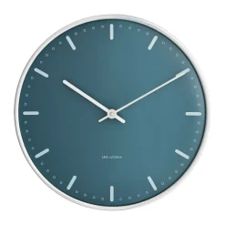 Arne Jacobsen Clocks Arne Jacobsen City Hall, , Ø29 cm Blue