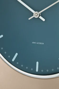Arne Jacobsen Clocks Arne Jacobsen City Hall, , Ø29 cm Blue