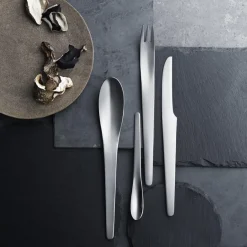 Outlet Georg Jensen Arne Jacobsen cutlery set, 4 pieces Silver-coloured