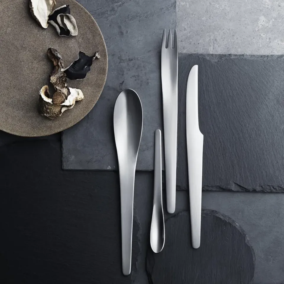 Outlet Georg Jensen Arne Jacobsen cutlery set, 4 pieces Silver-coloured