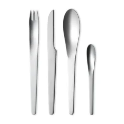 Georg Jensen Arne Jacobsen cutlery set, 16 pcs Silver-coloured