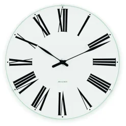 Outlet Arne Jacobsen Clocks Arne Jacobsen Roman wall clock, Ø 29 cm BlackWhite