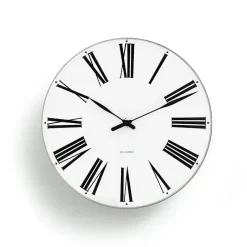 Discount Arne Jacobsen Clocks Arne Jacobsen Roman wall clock, Ø 48 cm BlackWhite