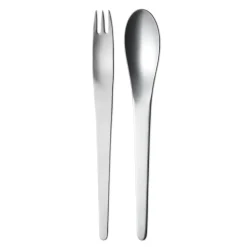 Salad Servers^Georg Jensen Arne Jacobsen salad servers, 2 pieces Silver-coloured