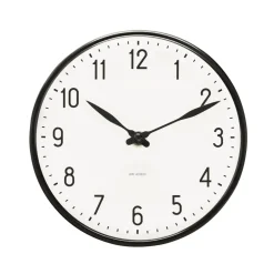 Outlet Arne Jacobsen Clocks Arne Jacobsen Station wall clock, 16 cm Black