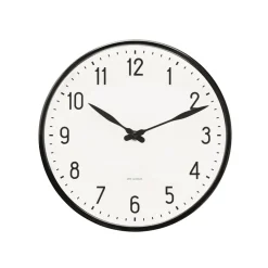 Clearance Arne Jacobsen Clocks Arne Jacobsen Station wall clock, 21 cm Black