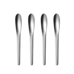 Tea & Coffee Spoons^Georg Jensen Arne Jacobsen tea and coffee spoon, 4-pack Silver-coloured