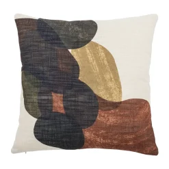 Bloomingville Arona cushion 45x45 cm, White- Brown