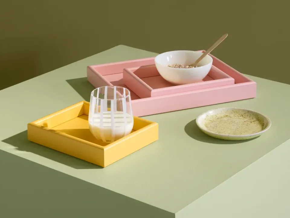 Clearance Montana Arrange tray small 17.3x21.4 cm, Ruby Pink