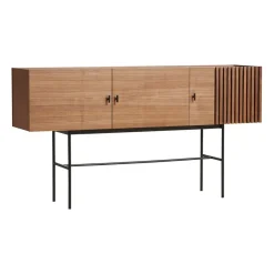 Outlet Woud Array side table, 180 cm, Walnut Brown