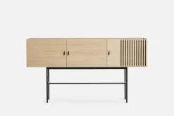 Dressers & Sideboards|Dressers & Sideboards^Woud Array side table, 180 cm, White pigmented oak BeigeBlack