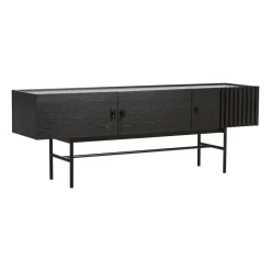 Online Woud Array side table, low, 150 cm, oak Black