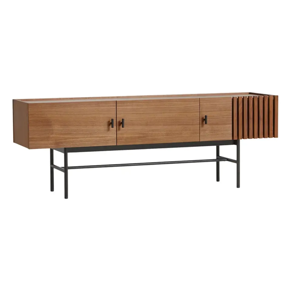 T.V & Media Units|T.V & Media Units^Woud Array side table, low, 150 cm, Walnut Brown