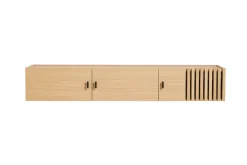 T.V & Media Units|T.V & Media Units^Woud Array sideboard wall-mounted, 150 cm, White pigmented oak BeigeBlack
