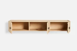 T.V & Media Units|T.V & Media Units^Woud Array sideboard wall-mounted, 150 cm, White pigmented oak BeigeBlack