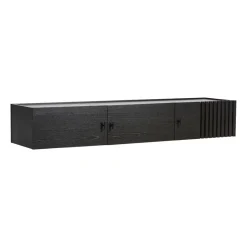 Best Woud Array sideboard wall-mounted, 150 cm, oak Black