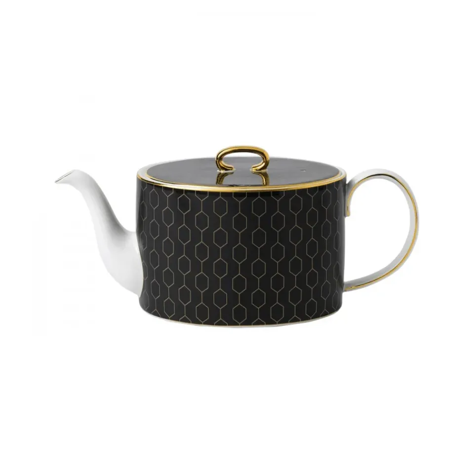 New Wedgwood Arris teapot, accent Black