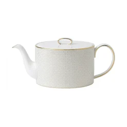 Hot Wedgwood Arris teapot, White