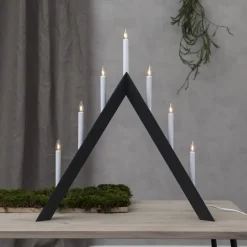 Outlet Star Trading Arrow advent candelabra 64.5 cm, Grey