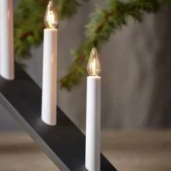 Outlet Star Trading Arrow advent candelabra 64.5 cm, Grey