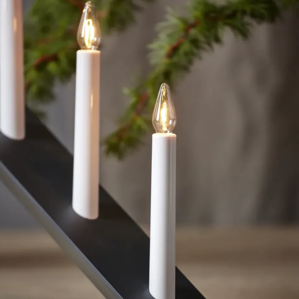 Outlet Star Trading Arrow advent candelabra 64.5 cm, Grey