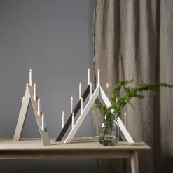 Outlet Star Trading Arrow advent candelabra 64.5 cm, Grey