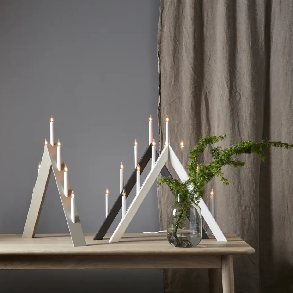 Outlet Star Trading Arrow advent candelabra 64.5 cm, Grey