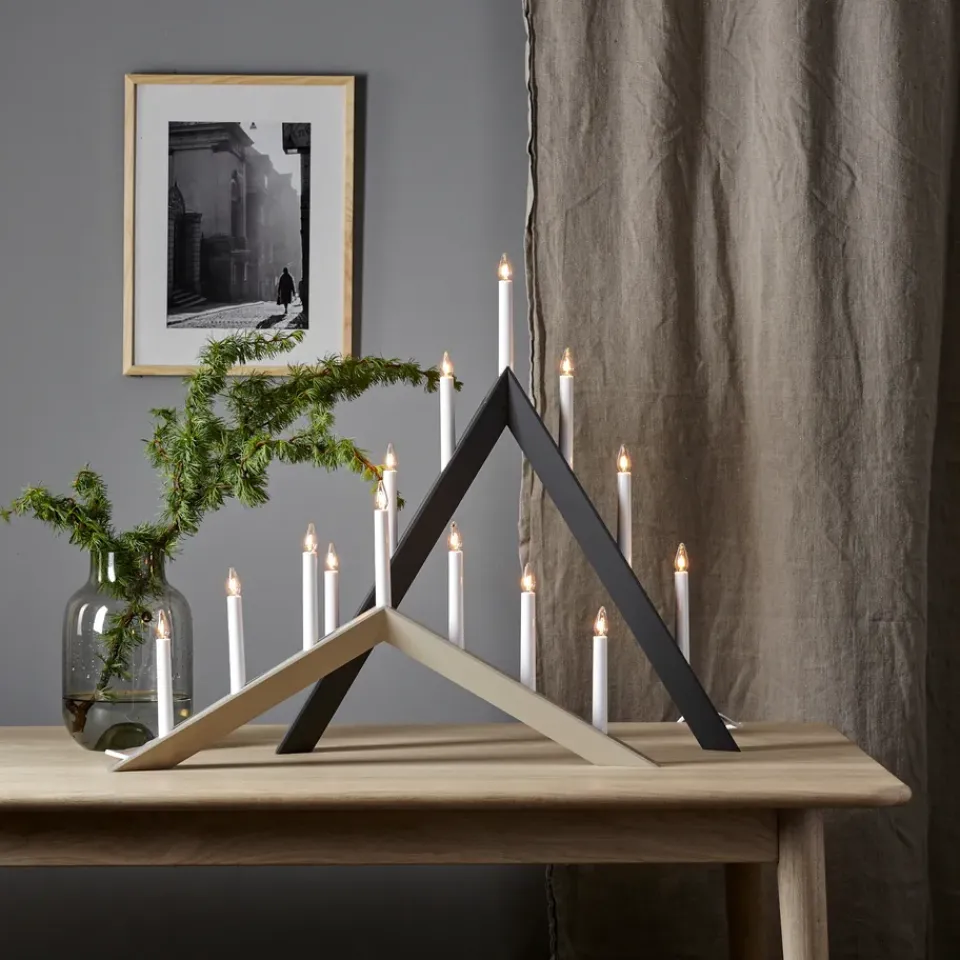 Outlet Star Trading Arrow advent candelabra 64.5 cm, Grey