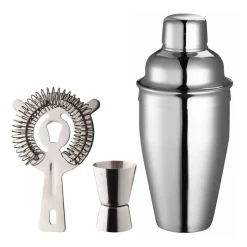 Dorre Art bar set 3 pieces, Stainless steel Silver-coloured