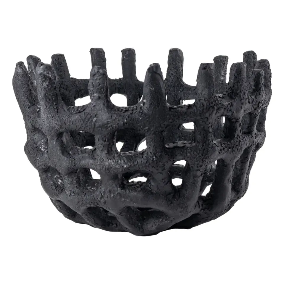 Decorative Bowls^Mette Ditmer Art Piece braided basket, Black