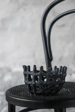 Decorative Bowls^Mette Ditmer Art Piece braided basket, Black